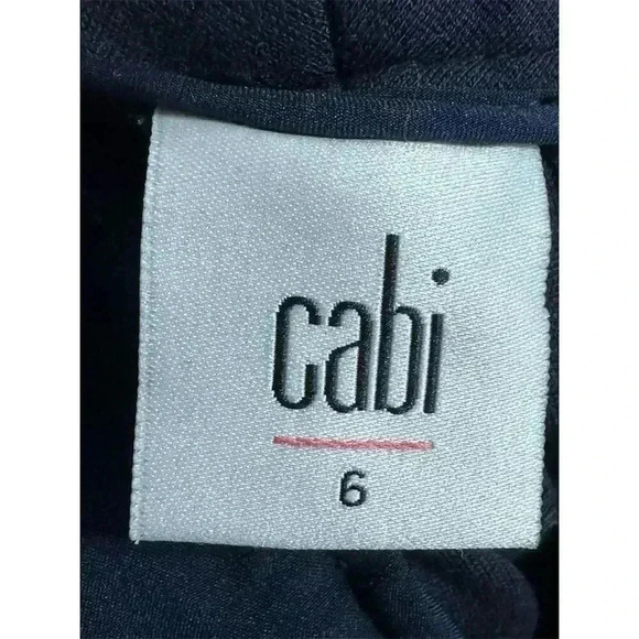 Cabi Womens Pants 6 Navy Blue High Waisted Slim Straight Stretchy Fall 1509 - Picture 4 of 7